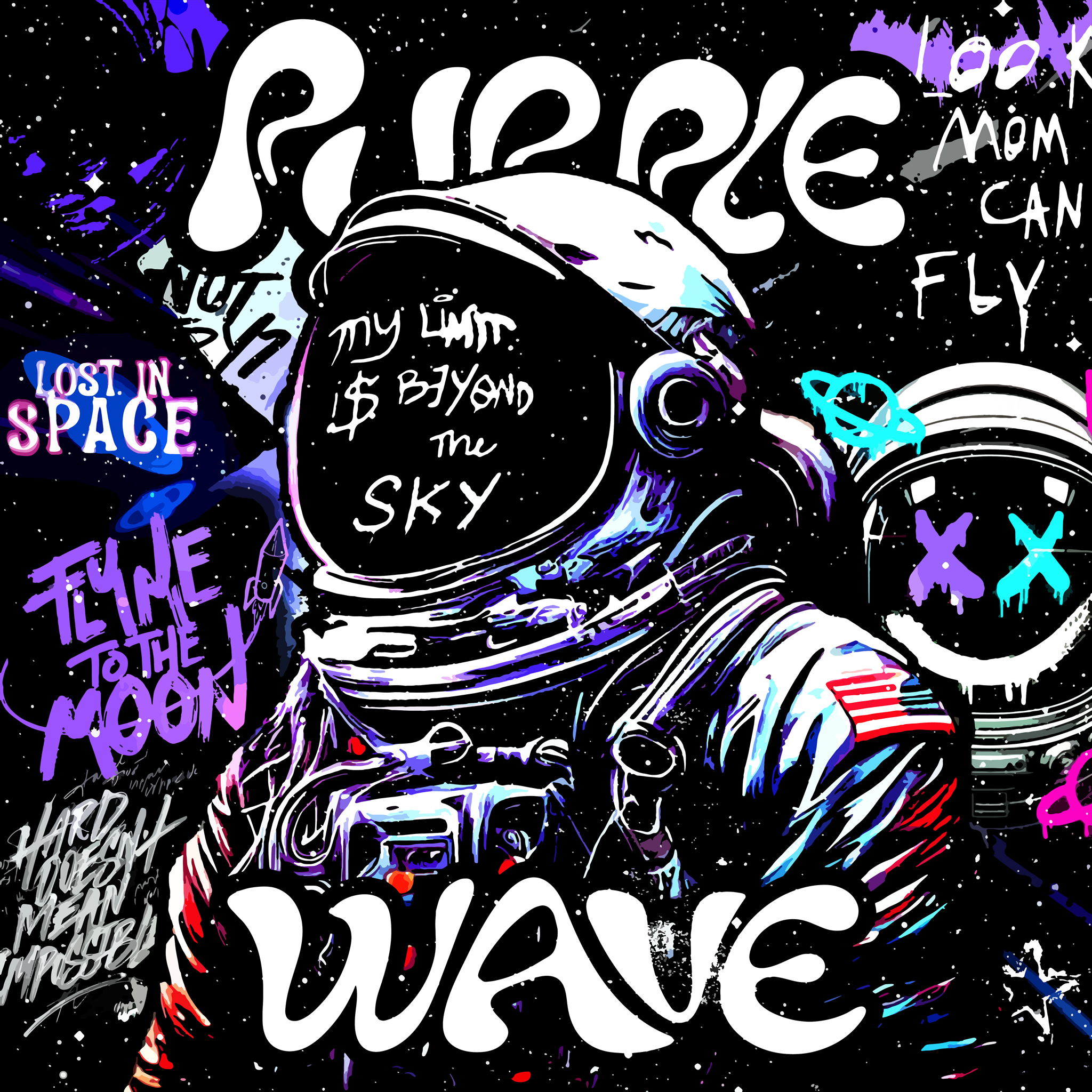 PurpleWave astronaut campaign artwork